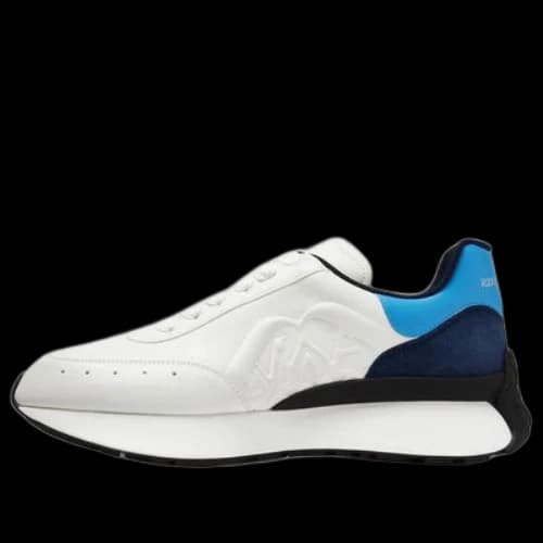 Alexander McQueen Sprint Runner Sneakers 'White Black Blue'
