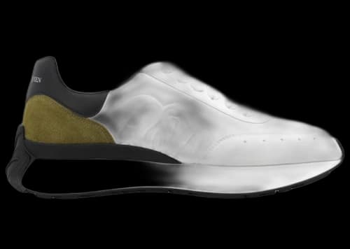 Alexander McQueen Sprint Runner White Black Khaki
