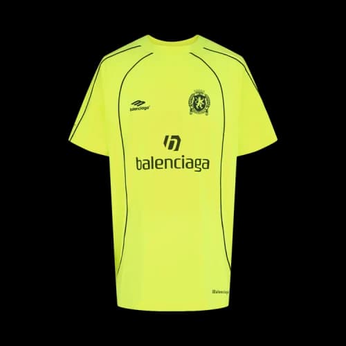 Balenciaga Oversized Soccer T-Shirt Yellow/Black