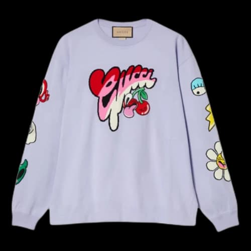 Gucci FW24 Cartoon Logo Sweatshirt 'Light Purple'