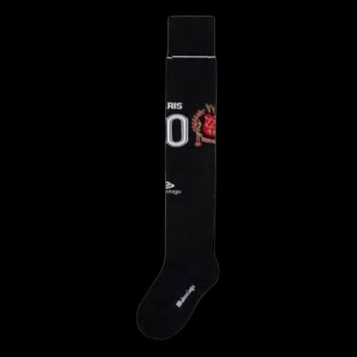 Balenciaga Paris Soccer High Socks 'Black'