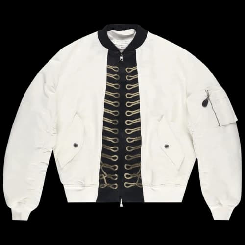 Alexander McQueen Tlrd Collar Bomber 'Bone'