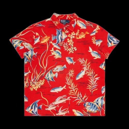 Polo Ralph Lauren Vintage Short-Sleeve Fish Polo Shirt 'Red'