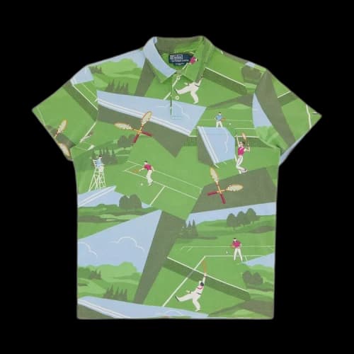 Polo Ralph Lauren Short-Sleeve Tennis Polo Shirt 'Green'