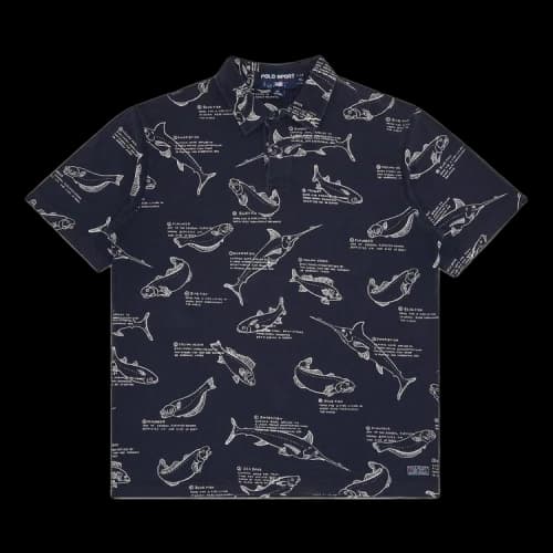 Polo Ralph Lauren Vintage Short-Sleeve Polo Sport Fishing Shirt 'Navy'