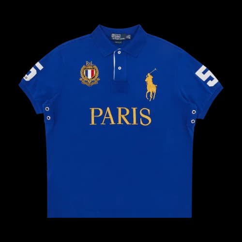 Vintage Polo Ralph Lauren Paris Polo Shirt 'Blue'
