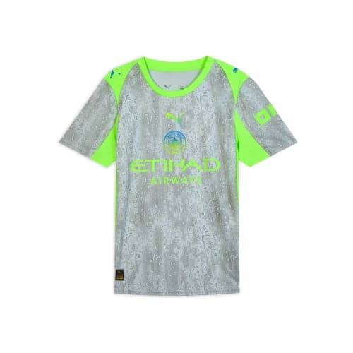 PUMA Manchester City Soccer Jersey Fan Edition Men's Sky Blue Green 03