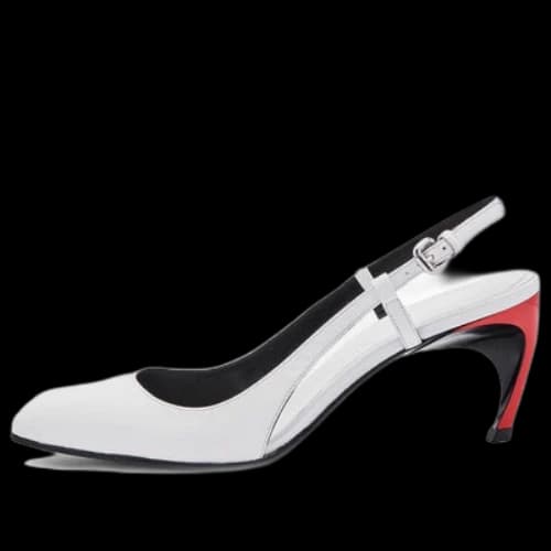 Alexander McQueen Armadillo Slingback Pump 'Ivory Lust Red' (Women's)