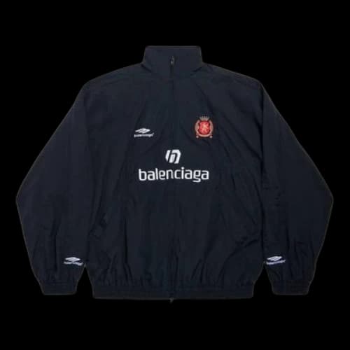 Balenciaga Paris Soccer Tracksuit Jacket 'Black'