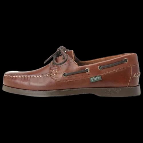 Paraboot Barth Calfskin Casual Leather Shoes Men's Chestnut