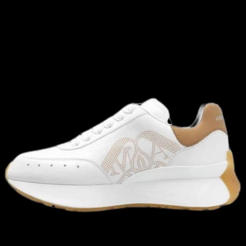 Alexander McQueen Sprint Runner Sneakers 'Tan White' (Women's)