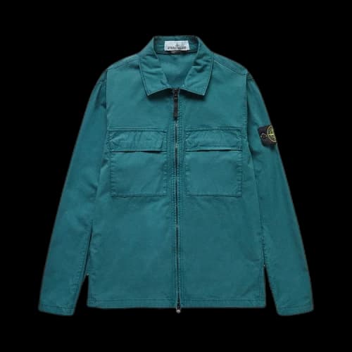 Stone Island Compass Logo Shirt Jacket 'Green'