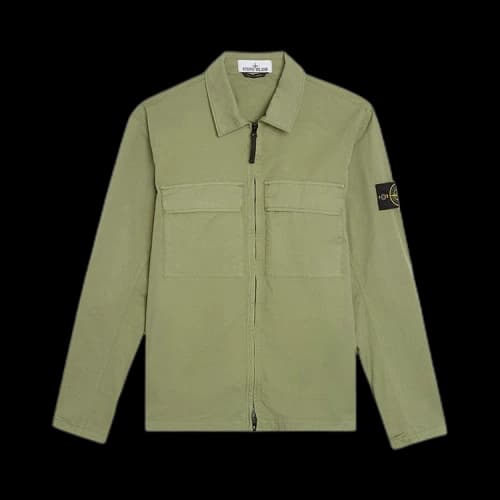 STONE ISLAND Compass Logo Shirt Jacket 'Green'