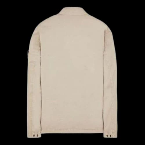 STONE ISLAND Stretch Cotton Over Shirt 'Beige'