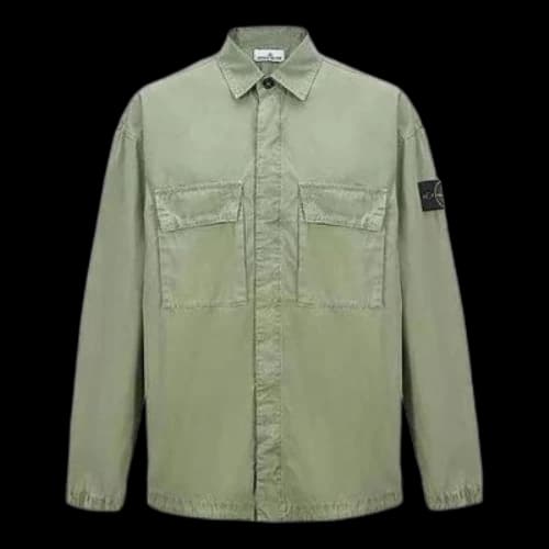 STONE ISLAND Old Treatment Shirt 'Green'