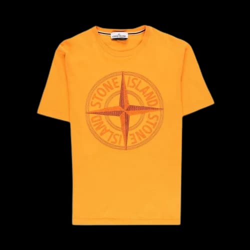 Stone Island Front Logo T-Shirt 'Orange'