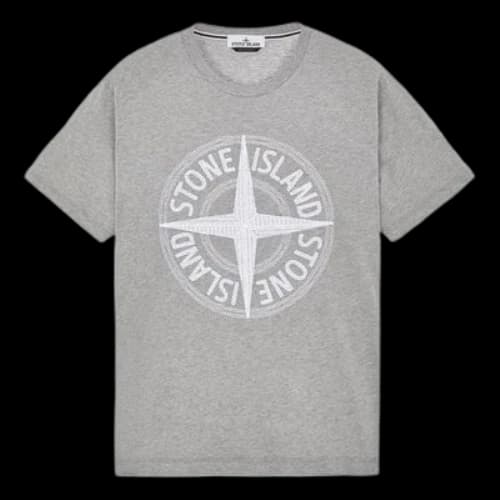 STONE ISLAND Stitches Three Embroidery T-shirt 'Grey'