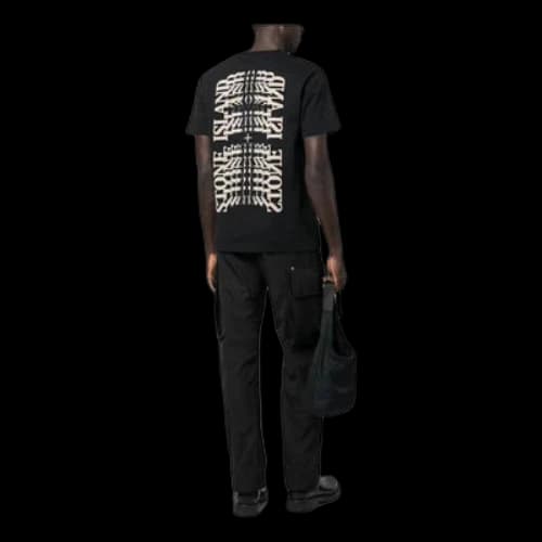STONE ISLAND Crewneck Street Style T-shirts 'Black'