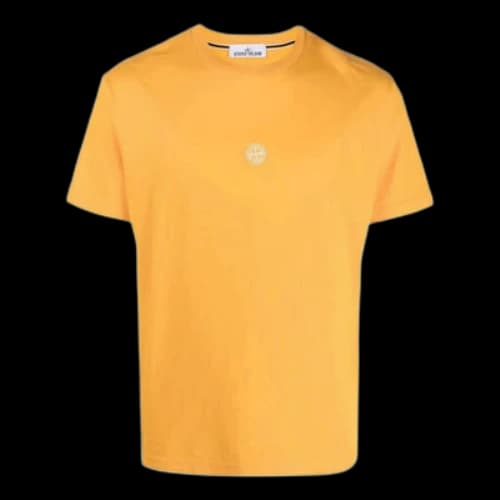 STONE ISLAND Plain Logo T-shirt 'Orange'