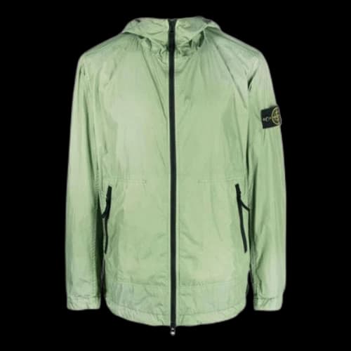 STONE ISLAND Crinkle Reps Hooded Jacket 'Sage'