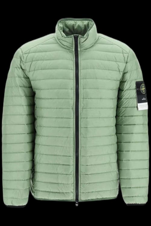 Stone Island Zip Up Padded Jacket Green