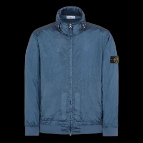 STONE ISLAND Nylon Street Style Plain Logo Jacket 'Blue'