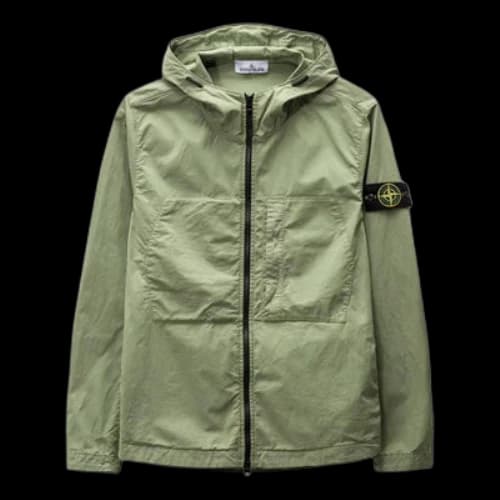 STONE ISLAND Supima Cotton Twill Stretch Hooded Jacket 'Sage'