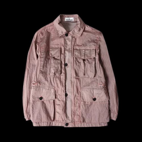 Stone Island Twill Stretch TC Hooded Jacket 'Pink'