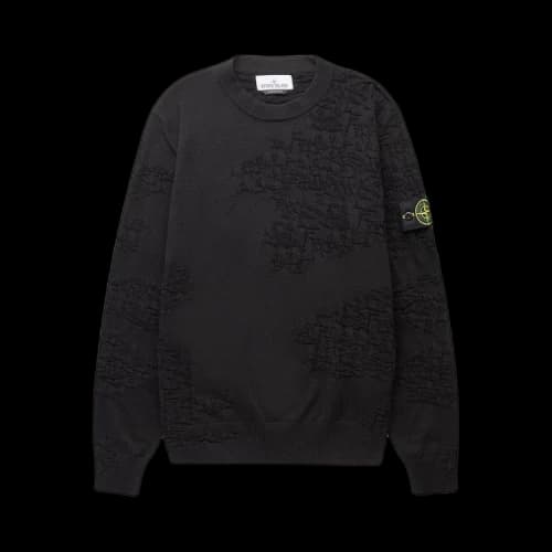 Stone Island Compass Motif Crewneck Jumper 'Black'