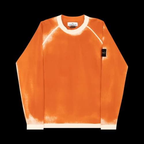 Stone Island Logo Crewneck Sweater 'Sienna'