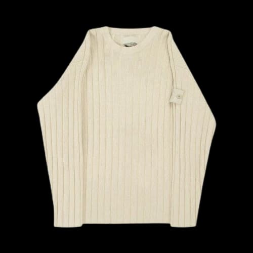 Stone Island Ghost Logo Patch Sweater 'Beige'