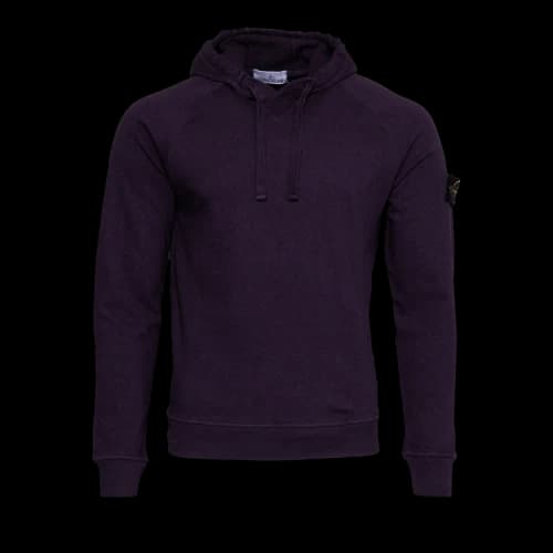 Stone Island Logo Patch Drawstring Pullover Hoodie 'Ink'