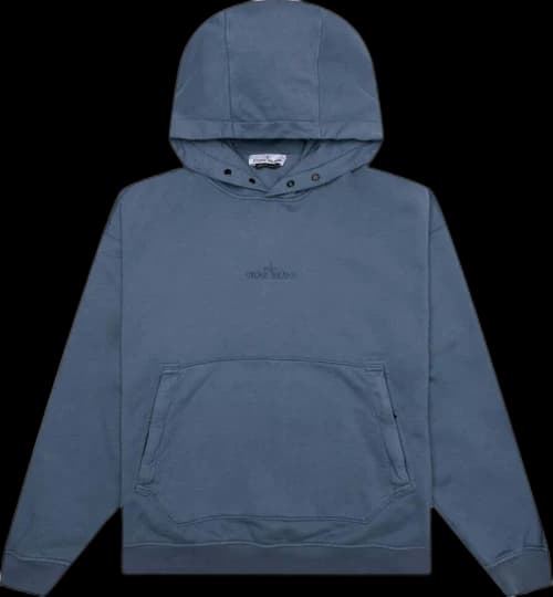 Stone Island Hooded Sweatshirt 'Avio Blue' Blue