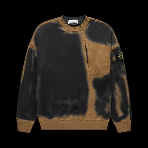 Stone Island Painterly Print Sweatshirt 'Brown'