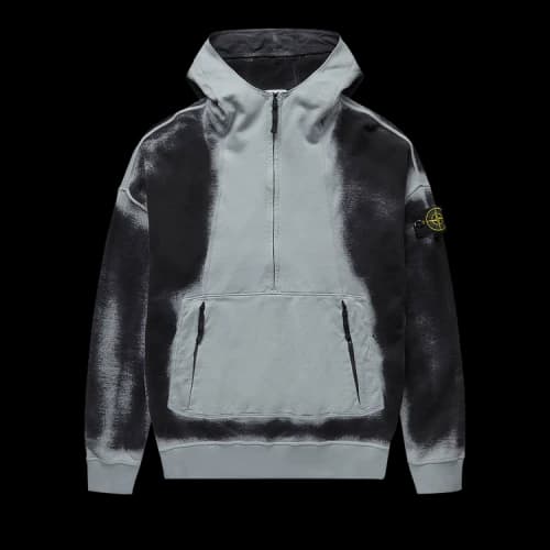 Stone Island Half Zip Hoodie 'Grey'