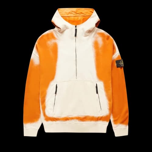 Stone Island Half Zip Hoodie 'Orange'