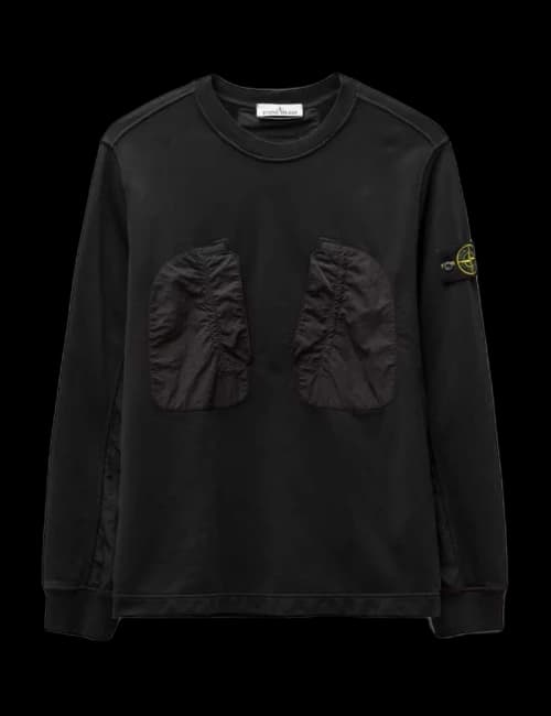Stone Island 63954 Felpa Crewneck Black