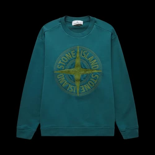 Stone Island Embroidered Logo Sweatshirt 'Green'