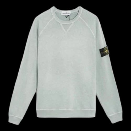 STONE ISLAND Compass Patch Long-Sleeved Sweatshirt 'Green'