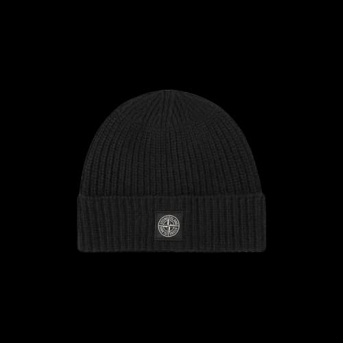 Stone Island Berretto Ribbed Knit Beanie 'Black'