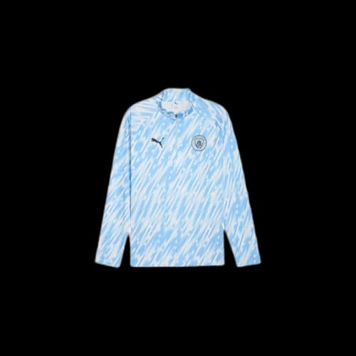 PUMA Manchester CityQuarter Zip Soccer Jersey Men's Blue
