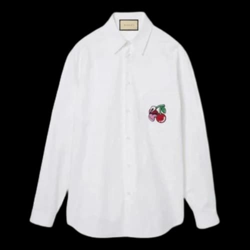 Gucci Maxi GG Oxford Cotton Shirt 'White'