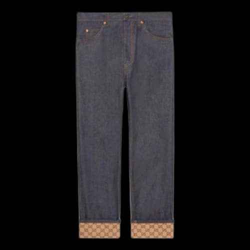 Gucci Denim Pants With Cuffs 'Dark Blue'