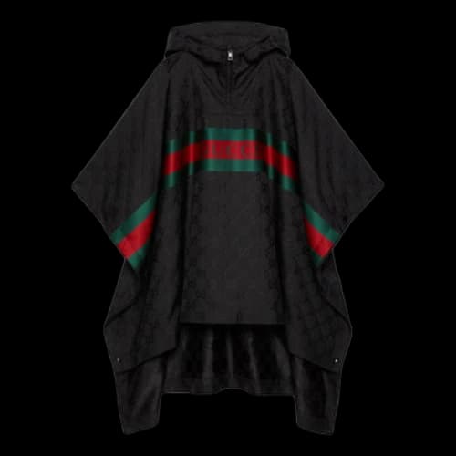 Gucci GG Nylon Jacquard Coat 'Black'