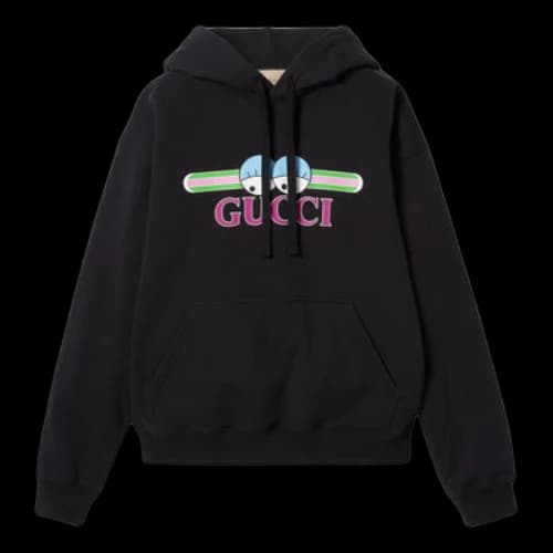 Gucci Print Cotton Jersey Sweatshirt 'Black'