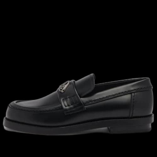 Alexander McQueen Seal Loafer 'Black Gun Metal (Women's)