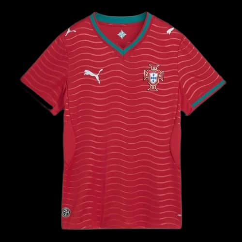PUMA Portugal 2026 Home Jersey 'Club Red Green Lagoon' (Women's)