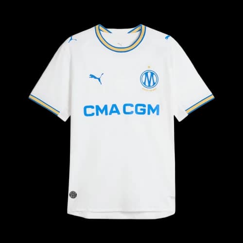 PUMA Olympique De Marseille 26 27 Authentic Home Jersey 'White'