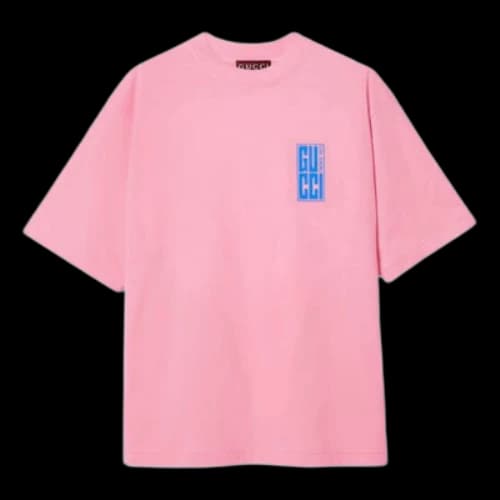 Gucci Graphic Cotton T-shirt 'Pink'