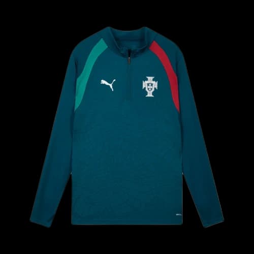 PUMA Portugal Men's Quarter-Zip Soccer Top